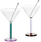 Sophie Lou Jacobsen Multicolor Piano Cocktail Glass Set, 3.5 oz