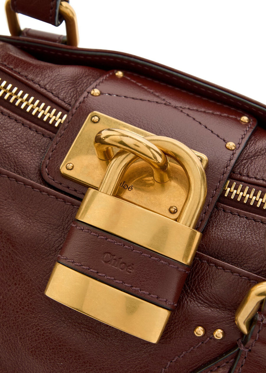 Chloe Paddington Padlock Grained Leather Shoulder bag - Brown - One Size