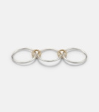 Spinelli Kilcollin Solarium 925 sterling silver and 18kt gold ring with diamonds