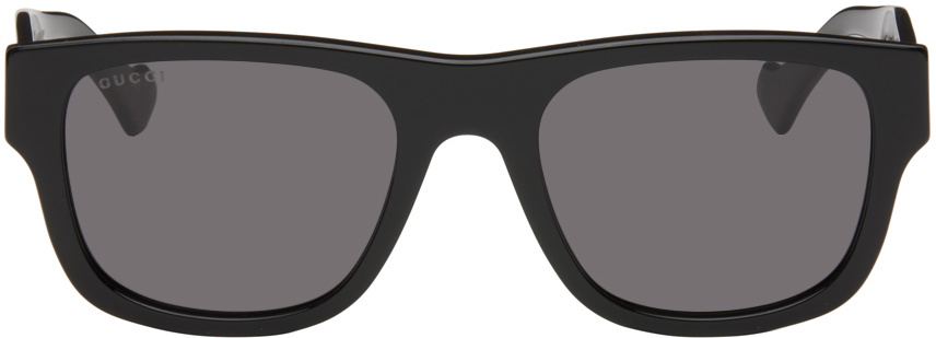 Mens Square Sunglasses Black - Gucci
