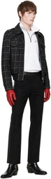 Ernest W. Baker Gray Check Bomber Jacket