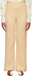 Nanushka Beige Wool Shad Lounge Pants