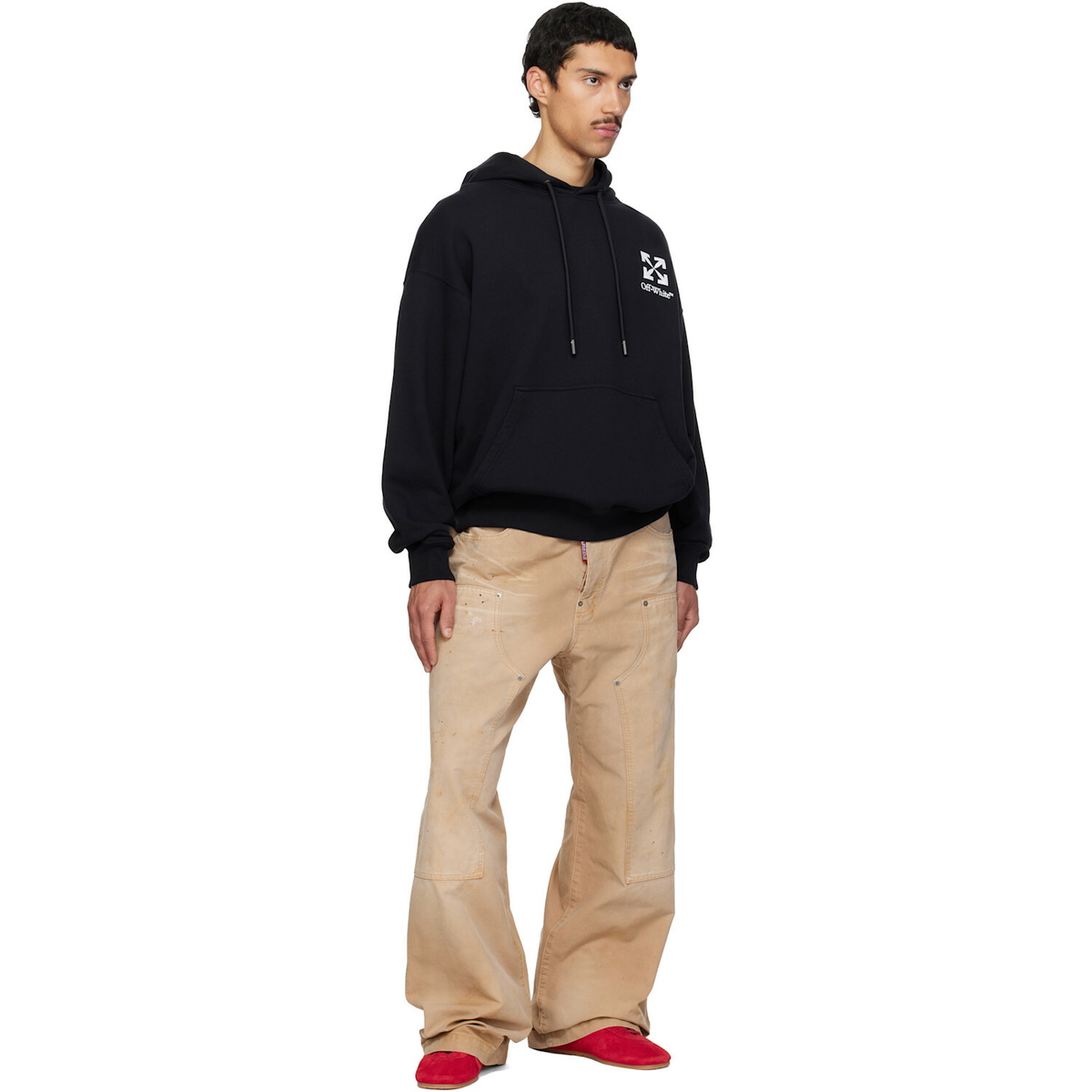 Off-White Black Small Arrow Skate Hoodie