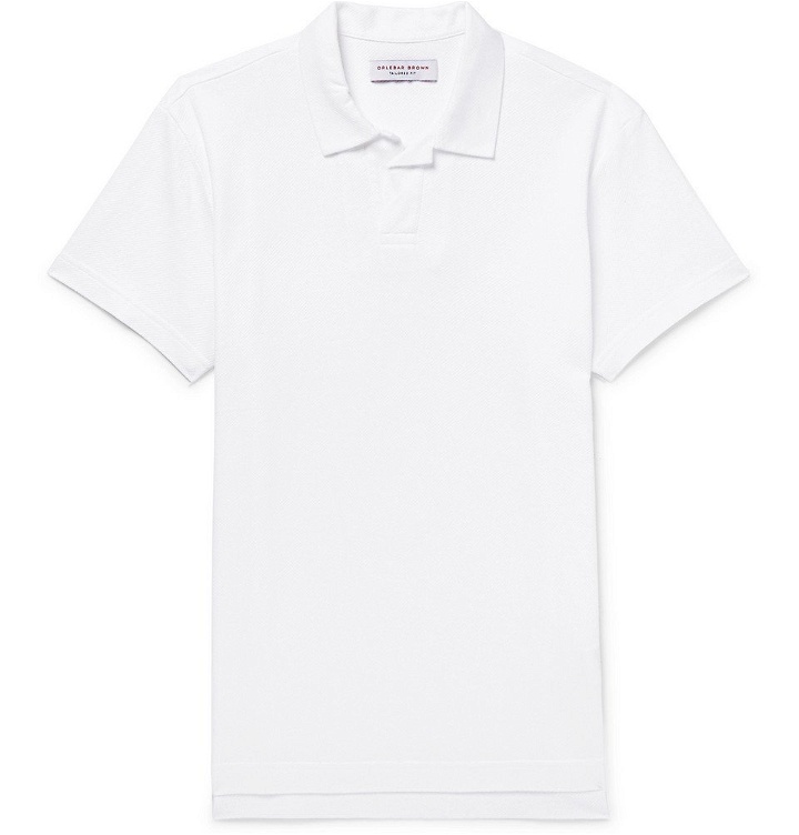 Photo: Orlebar Brown - Felix Cotton-Piqué Polo Shirt - Men - White
