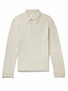 Nanushka - Buris Cotton-Blend Polo Shirt - Neutrals