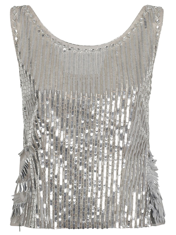 Photo: Alberta Ferretti Sequined Tank Top