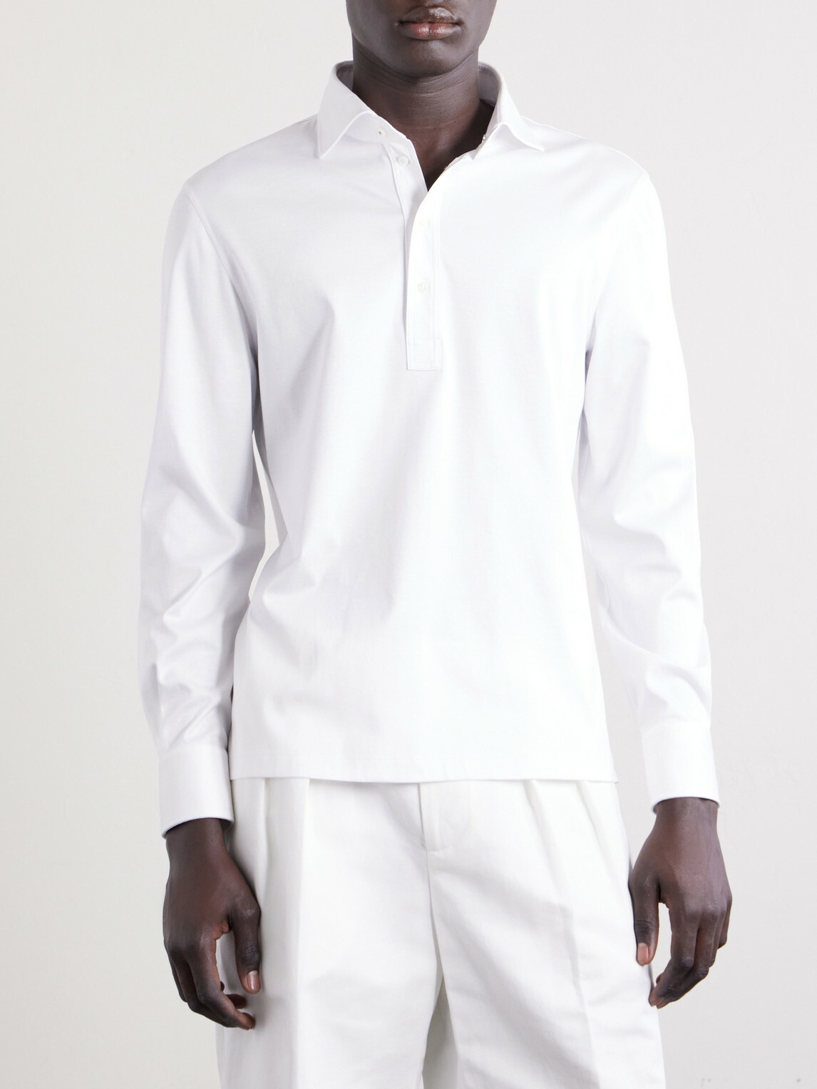 Brunello Cucinelli - Cotton Polo Shirt - White