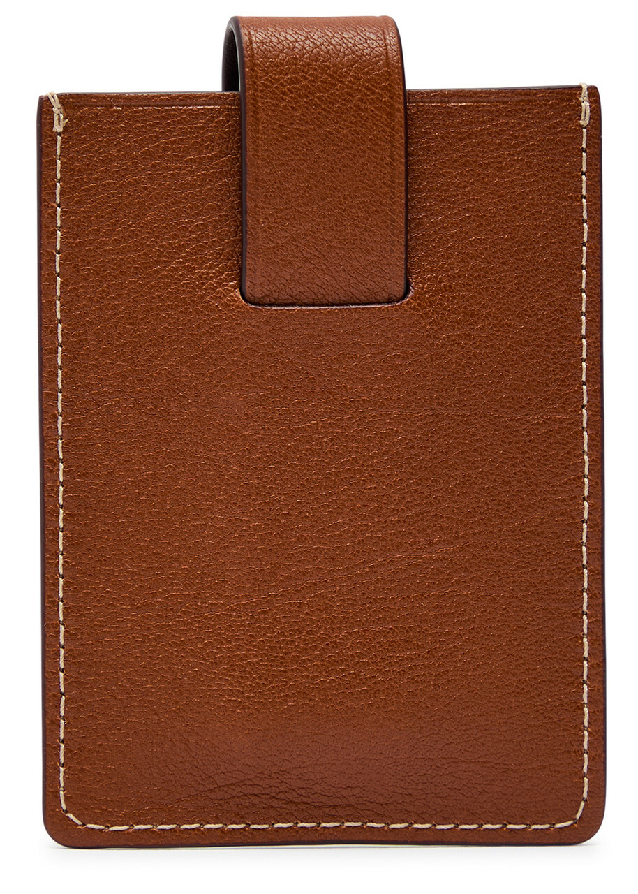 Metier Leather Card Holder - Brown - One Size