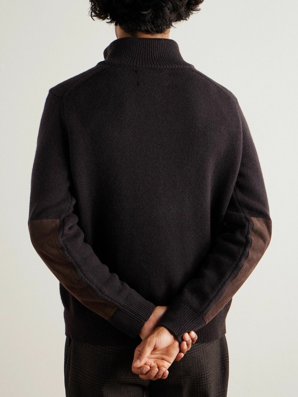 Purdey - Hertford Wool Half-Zip Sweater - Brown