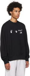 Off-White Black Cotton Sweatshirt