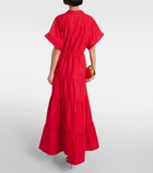 Adriana Degreas Tiered cotton maxi dress