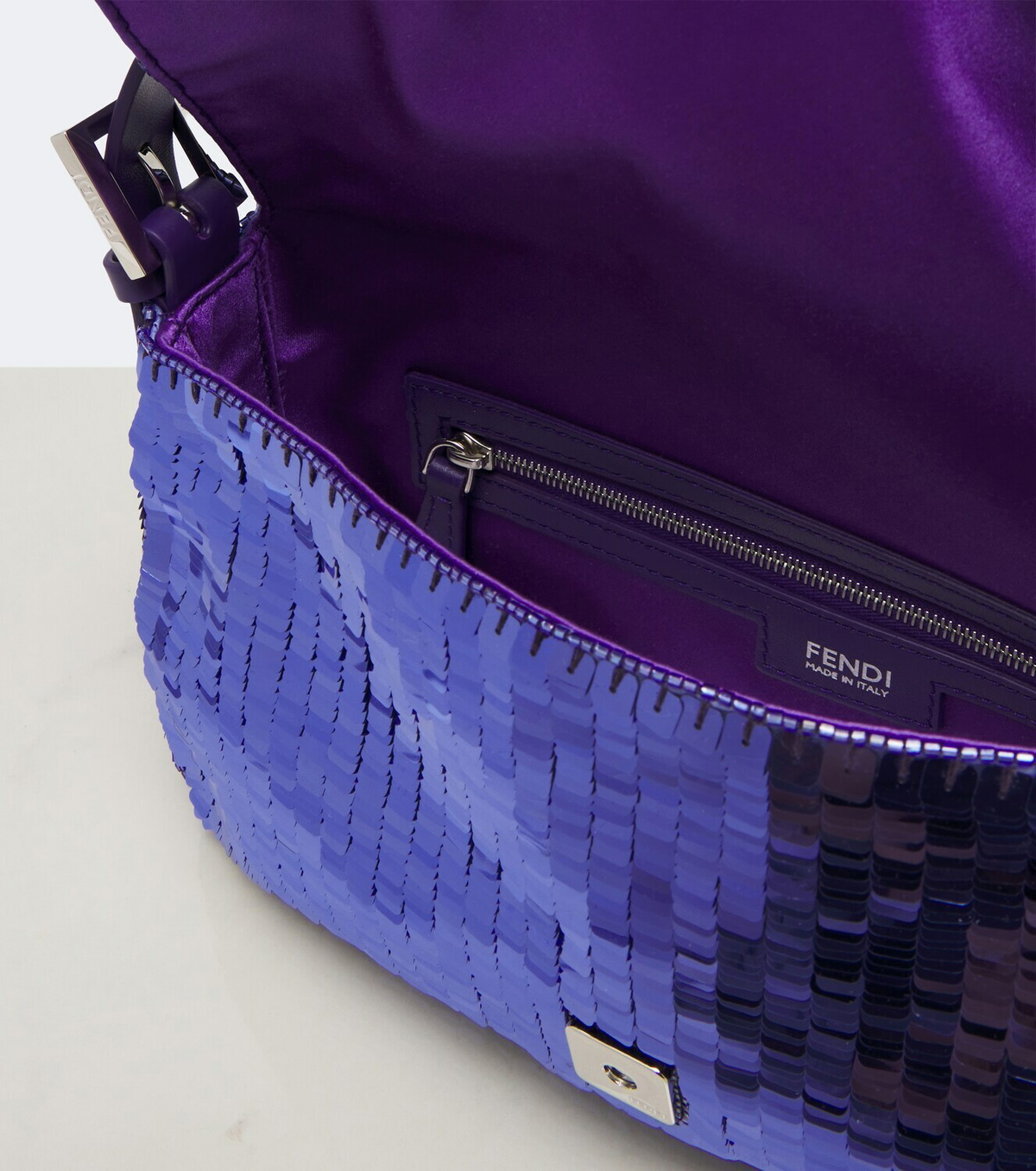 Fendi Baguette® 26424 Small sequined shoulder bag
