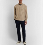 Oliver Spencer - Grandad-Collar Cotton-Twill Shirt - Neutrals