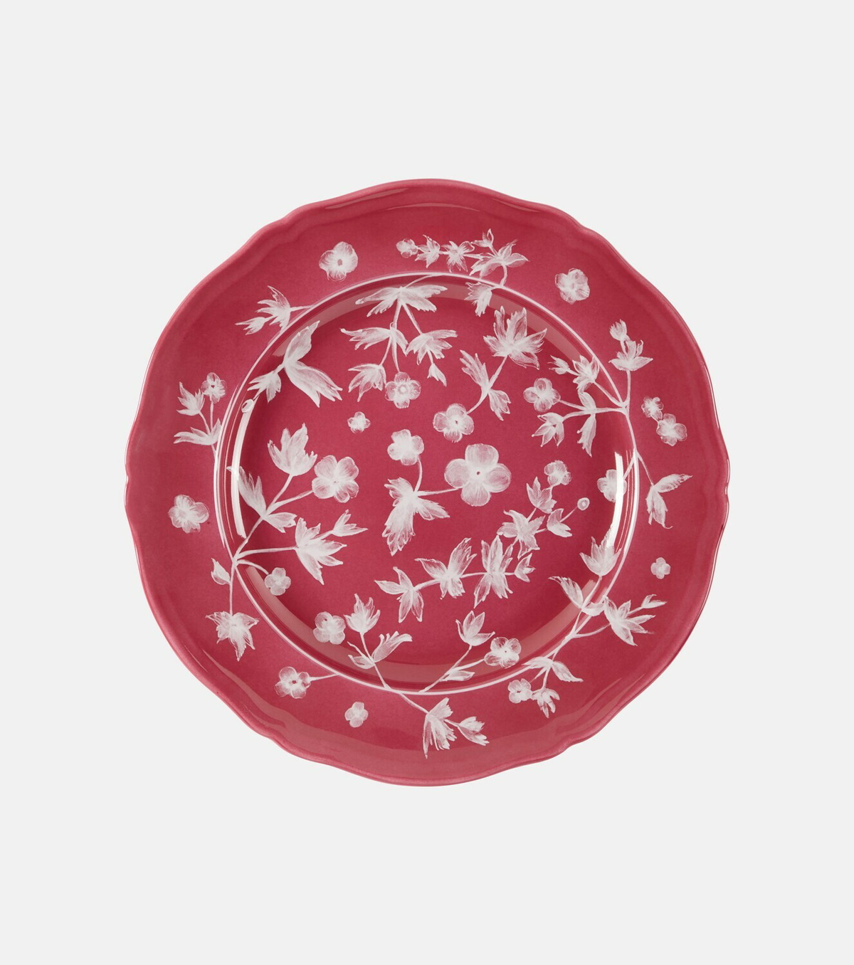 Cabana x Ginori 1735 floral porcelain dessert plate