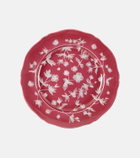 Cabana x Ginori 1735 floral porcelain dessert plate