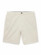 Club Monaco - Maddox Straight-Leg Cotton-Blend Twill Shorts - Neutrals