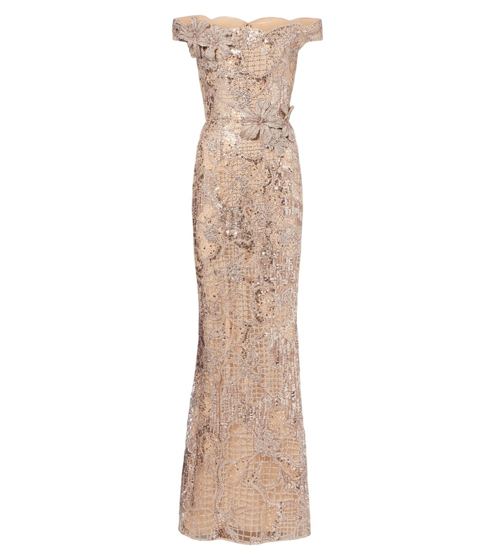 Photo: Elie Saab Embellished silk-blend tulle gown