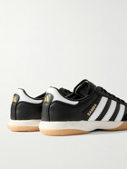 adidas Originals - Samba MN Suede-Trimmed Leather Sneakers - Black