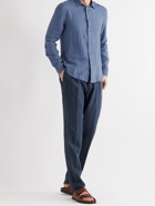 BARENA - Slim-Fit Linen Shirt - Blue