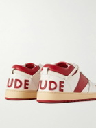 Rhude - Rhecess Colour-Block Distressed Leather Sneakers - White