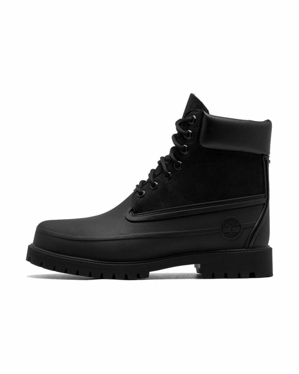 Photo: Timberland Rubber Toe 6 Inch Remix Black - Mens - Boots
