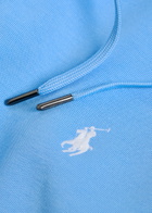 Polo Ralph Lauren Hooded Cotton-blend Sweatshirt Light Blue