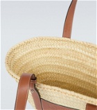 Loewe - Leather-trimmed basket bag