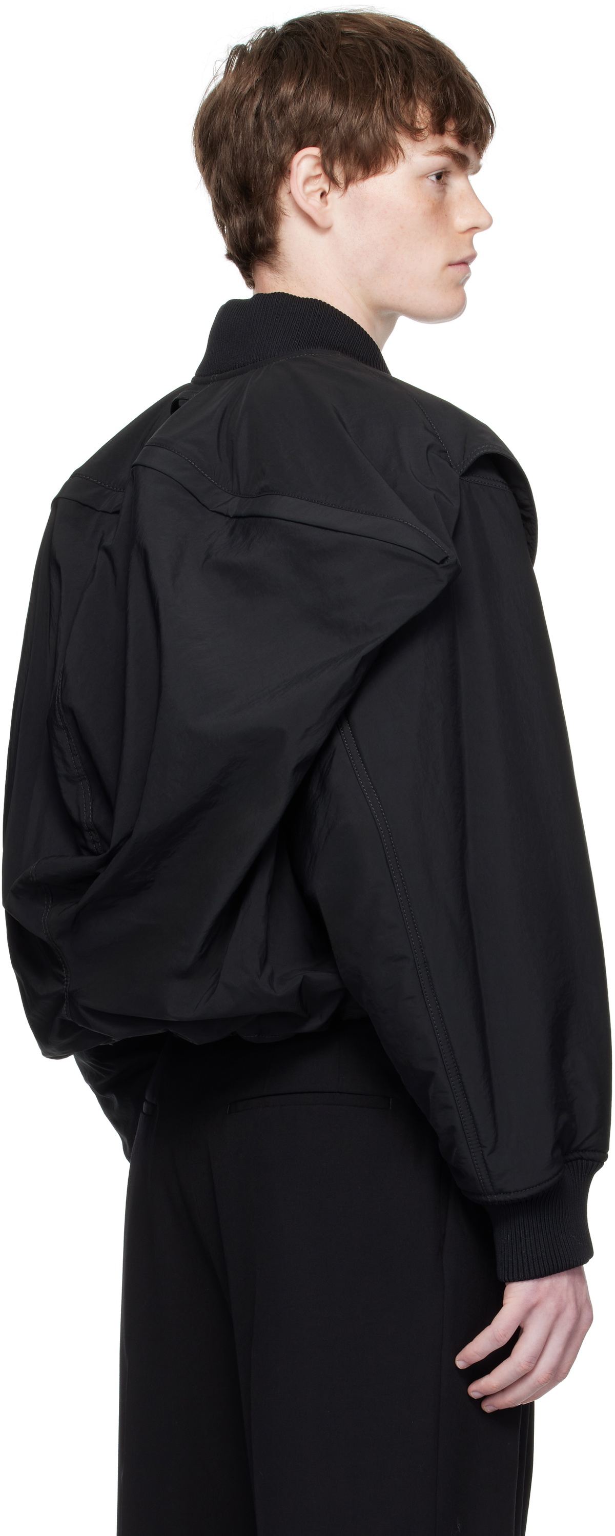 Jean Paul Gaultier Black 'The Hooded' Bomber Jacket