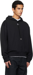 Marine Serre Black Moon Logo Hoodie