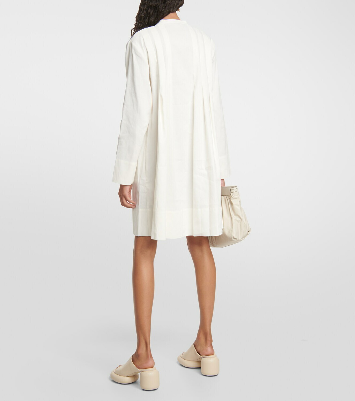 Vince Trapeze linen-blend minidress