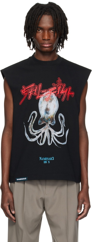 Photo: NAMESAKE Black Evans Sell Fish Squid Tank Top
