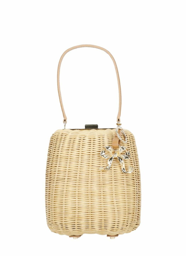 Photo: self-portrait Rattan Bag