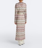 Missoni Zigzag lamé cardigan