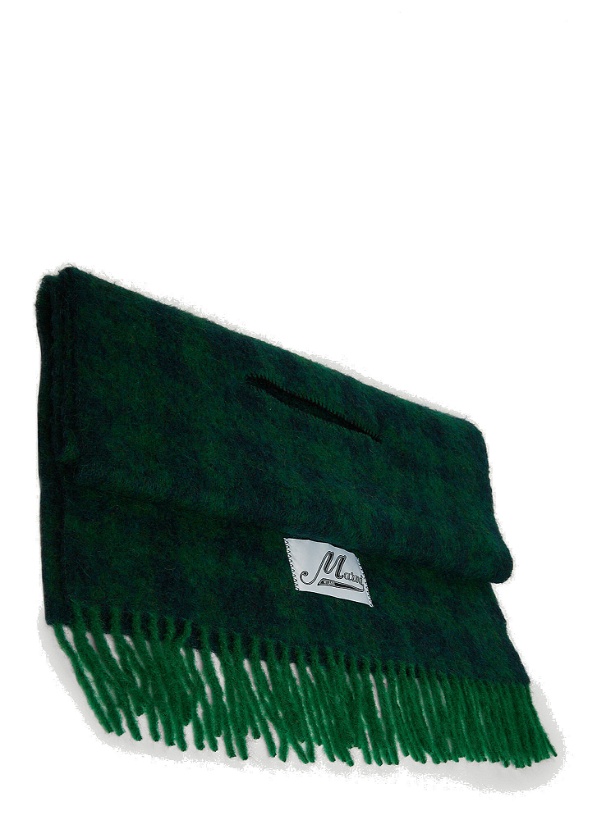 Photo: Logo Patch Cape Scarf in Green
