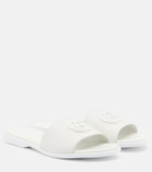 Gucci Double G leather slides