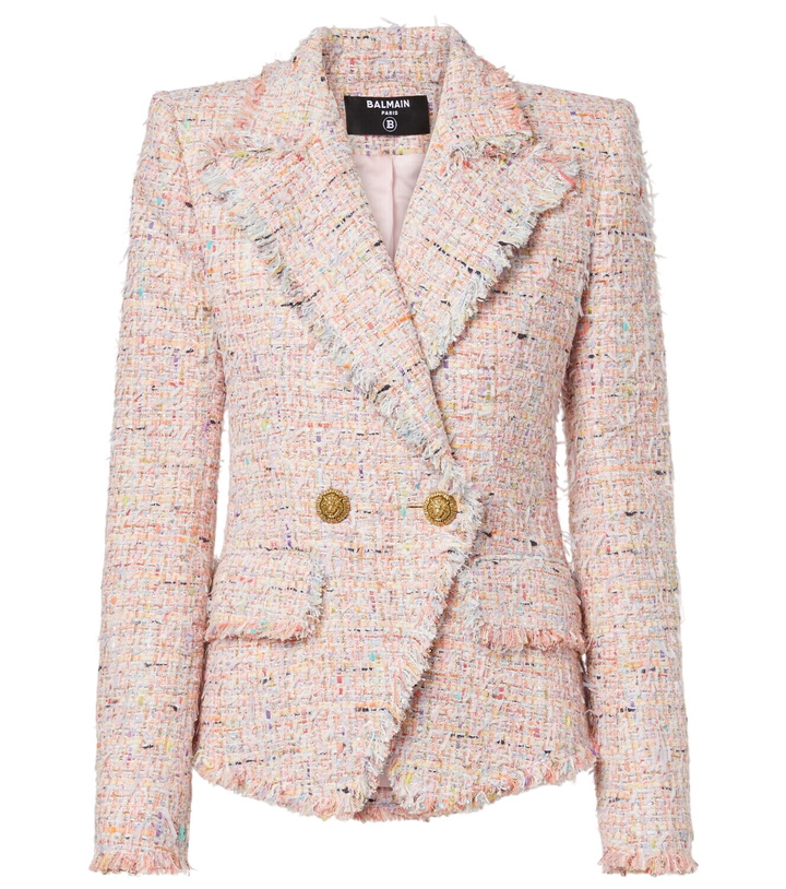 Photo: Balmain Double-breasted tweed jacket