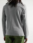 Onia - Slub Cotton-Jersey Henley T-Shirt - Gray