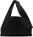 Omar Afridi Gray Coated Denim Knotted Lidia Tote