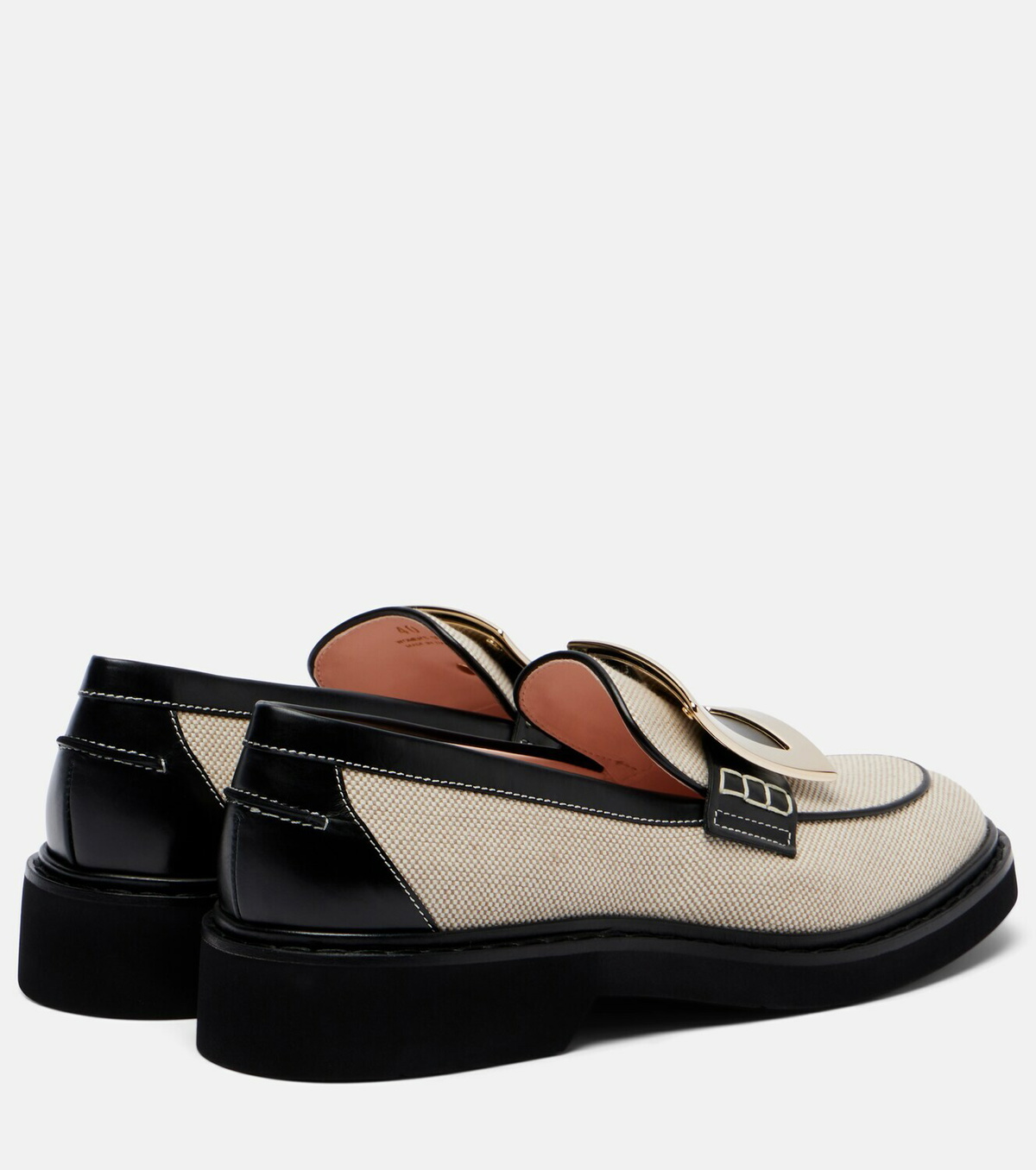 Roger Vivier Viv' Rangers leather-trimmed loafers