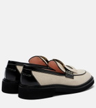 Roger Vivier Viv' Rangers leather-trimmed loafers
