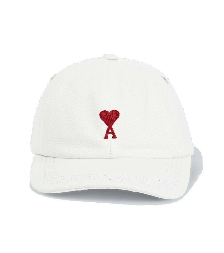 Photo: Ami Paris Logo embroidered twill baseball cap