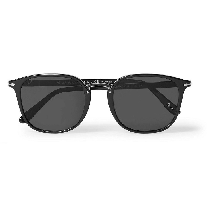 Photo: Persol - D-Frame Acetate Polarised Sunglasses - Black