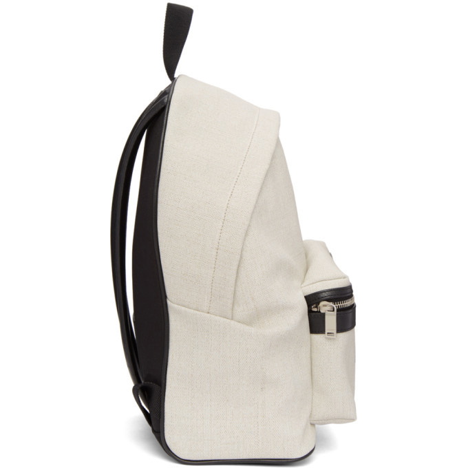 Saint Laurent City Mini Rive Gauche Backpack in White