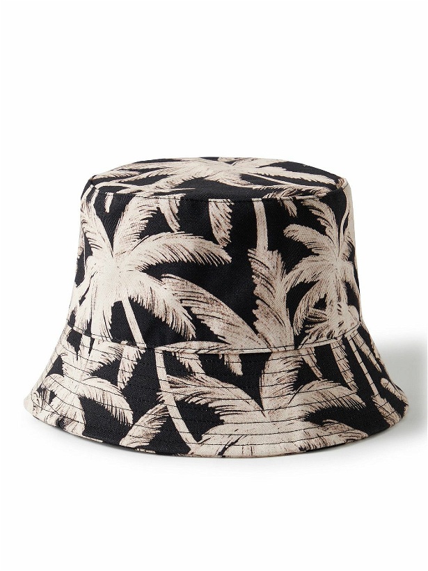 Photo: Palm Angels - Printed Cotton-Canvas Bucket Hat