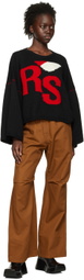 Raf Simons Brown Raw Edge Jeans