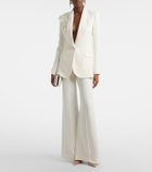 Elie Saab Floral-appliqué cady blazer