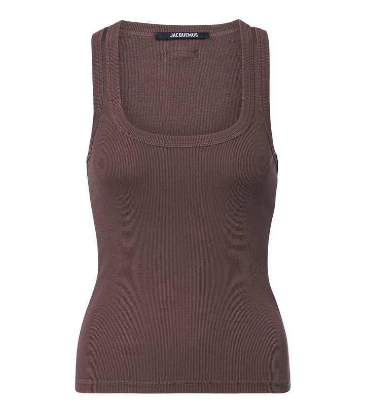 Photo: Jacquemus Grosgrain cotton jersey tank top
