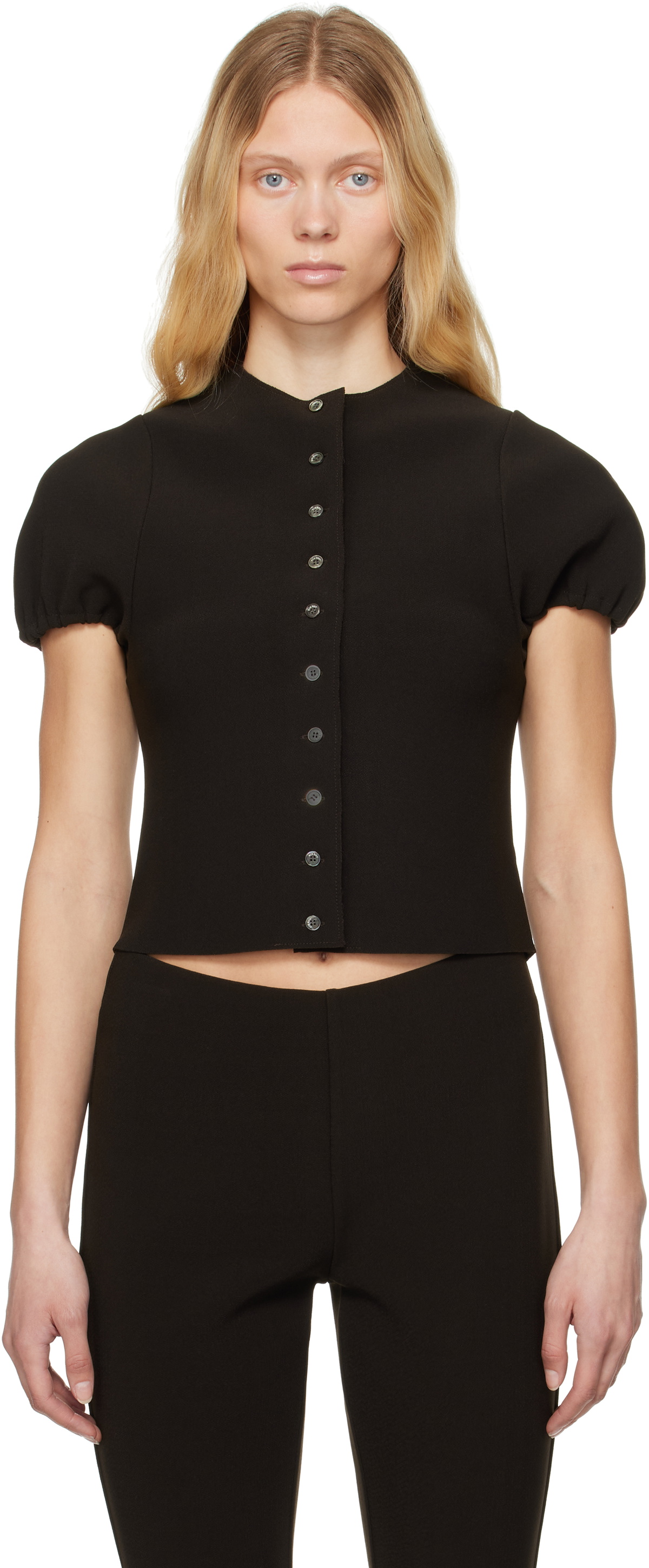 Birrot Brown Lay3 Short Blouse