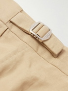 Orlebar Brown - Carsyn Tapered Pleated Linen and Cotton-Blend Trousers - Neutrals
