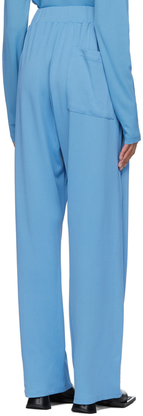 Bianca Saunders Blue Nylon Lounge Pants